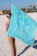 Shark Turquoise - Turkish Towel from Sun Drunk