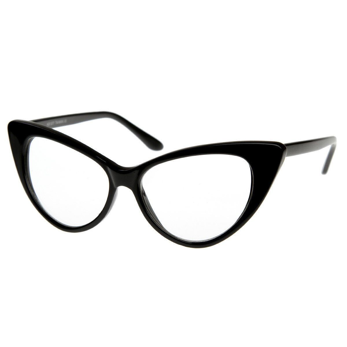 Vintage Mod Fashion 1950's Cat Eye Clear Lens Glasses 8435 from zeroUV