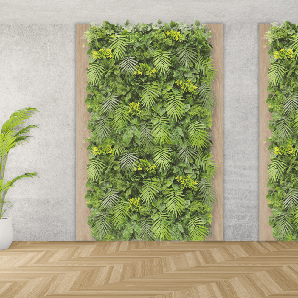 Luxury Flowering Hawaiian Sunrise Artificial Vertical Garden 40" x 40" 11SQ FT Commercial Grade UV Resistant from Designer Plants USA