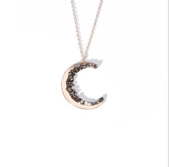 CRYSTAL MOON NECKLACE from Ashlen