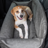 PupProtector™ Faux Leather Memory Foam Dog Car Bed - Slate Gray From Paw.com