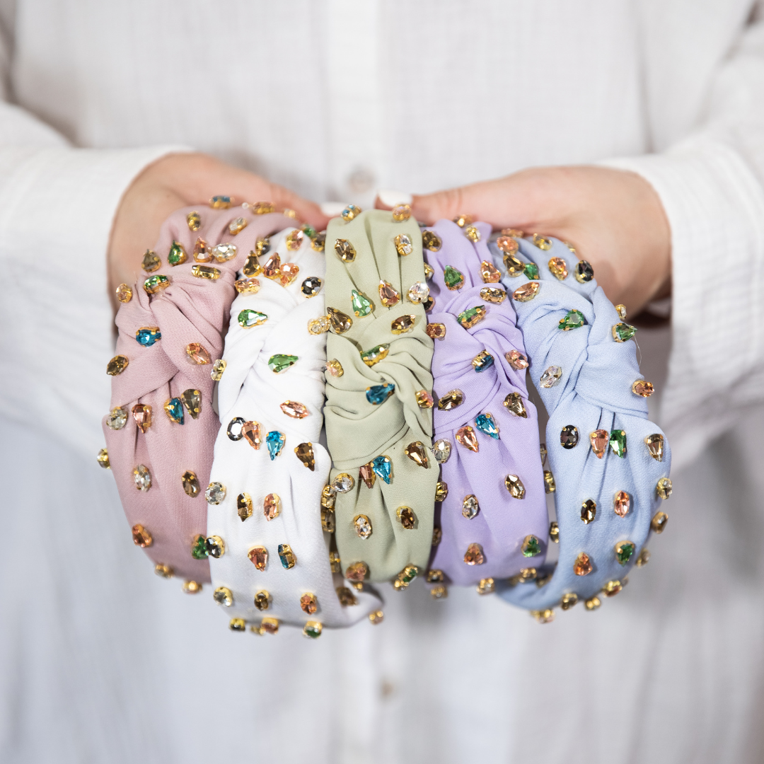 Traditional Knot Headband - Purple Gem From Headbands of Hope