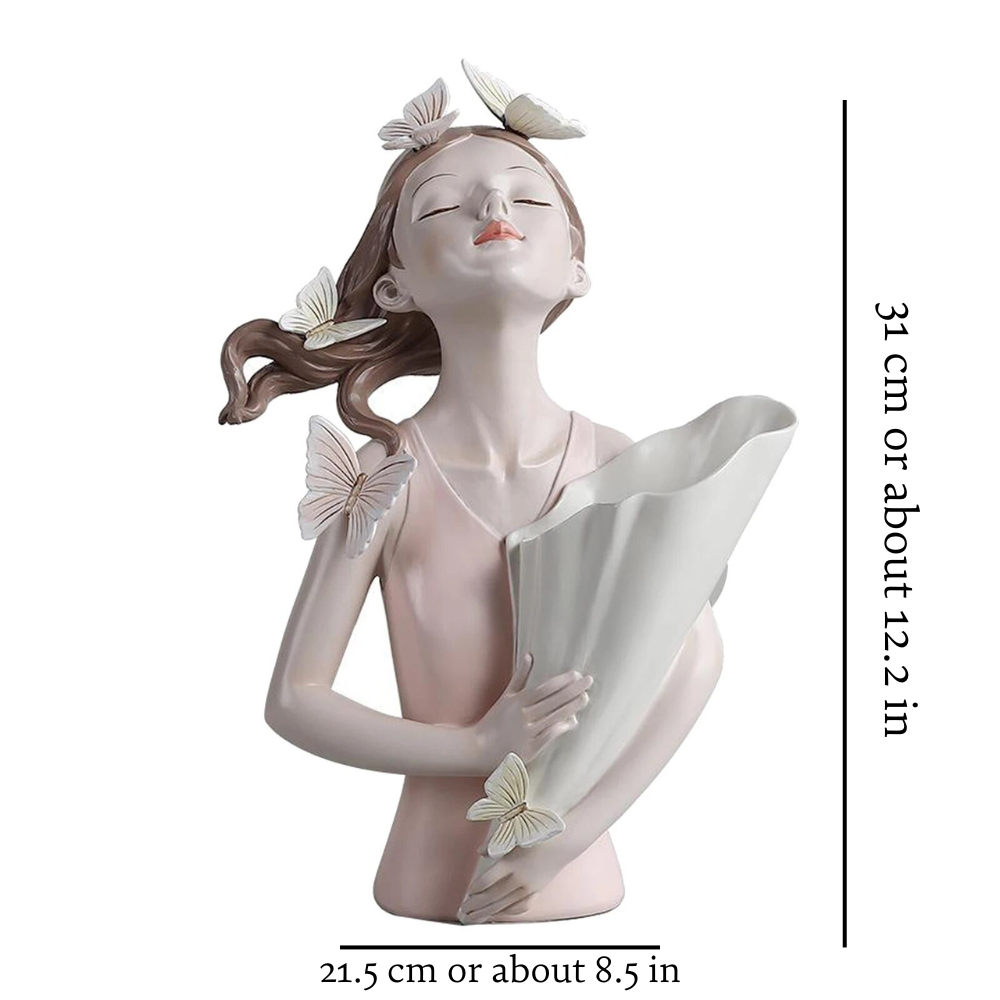 Beautiful Girl Flower Vase from Moderny