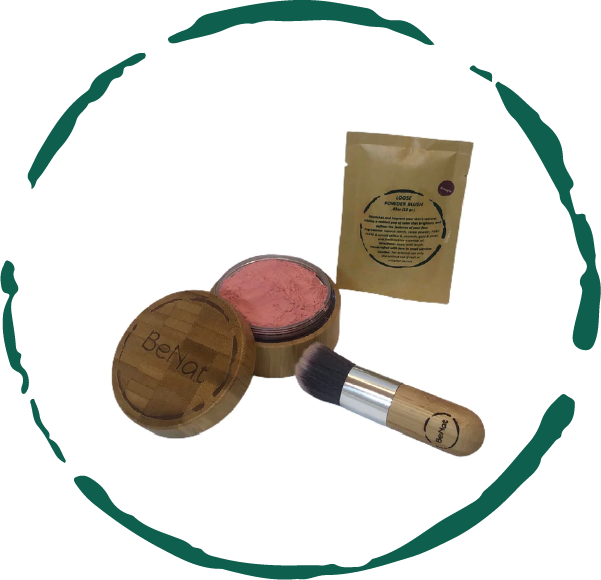 Blush Loose Powder Set from BeNat