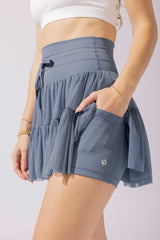 Pirouette Skort - Blue Mist from POPFLEX