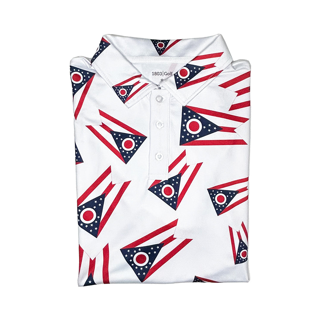 Big Ohio Burgee Golf Shirt 1803 Sports from 1803 Sports