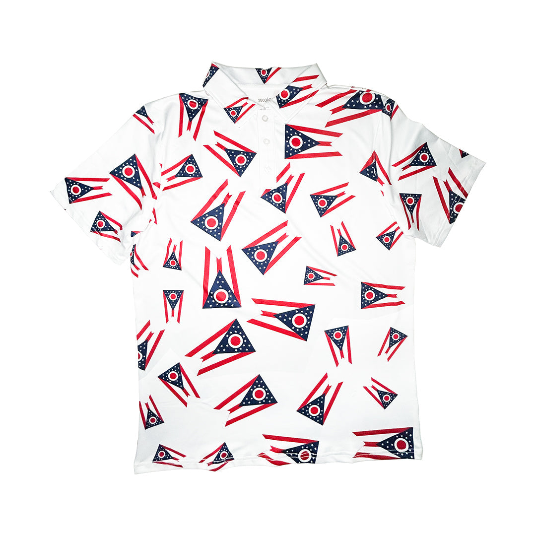 Big Ohio Burgee Golf Shirt 1803 Sports from 1803 Sports