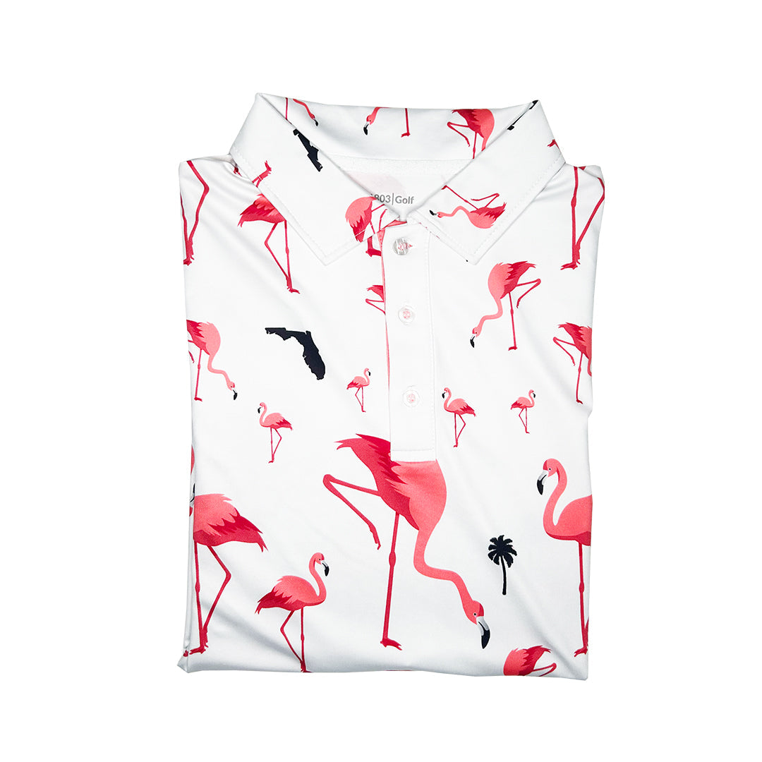 Florida Flamingo Golf Shirt 1803 Sports from 1803 Sports