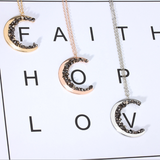 CRYSTAL MOON NECKLACE from Ashlen