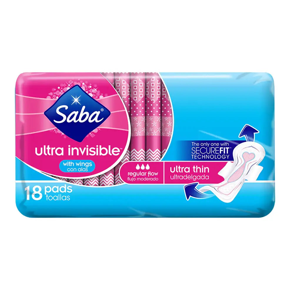 Saba Ultra Invisible Thin Regular 12 units (18 ct/unit) From Mexmax INC.