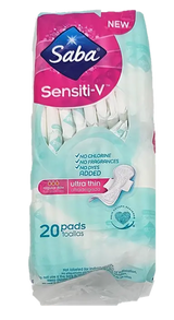 Saba Sensiti-V Ultrathin Regular 16 units (20 ct/unit) From Mexmax INC.