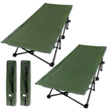 Extra Wide Folding Camping Cot for Adults, Grey Blue Green From Redcamp