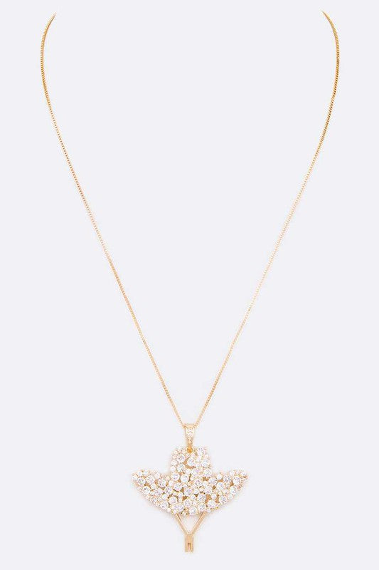 Cubic Zirconia Cowboy Hat Pendant Necklace from My Pampered Life Seattle