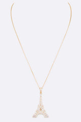 Cubic Zirconia Eiffel Tower Pendant Necklace from My Pampered Life Seattle