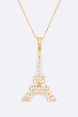 Cubic Zirconia Eiffel Tower Pendant Necklace from My Pampered Life Seattle