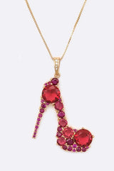 Cubic Zirconia High Heel Pendant Necklace from My Pampered Life Seattle