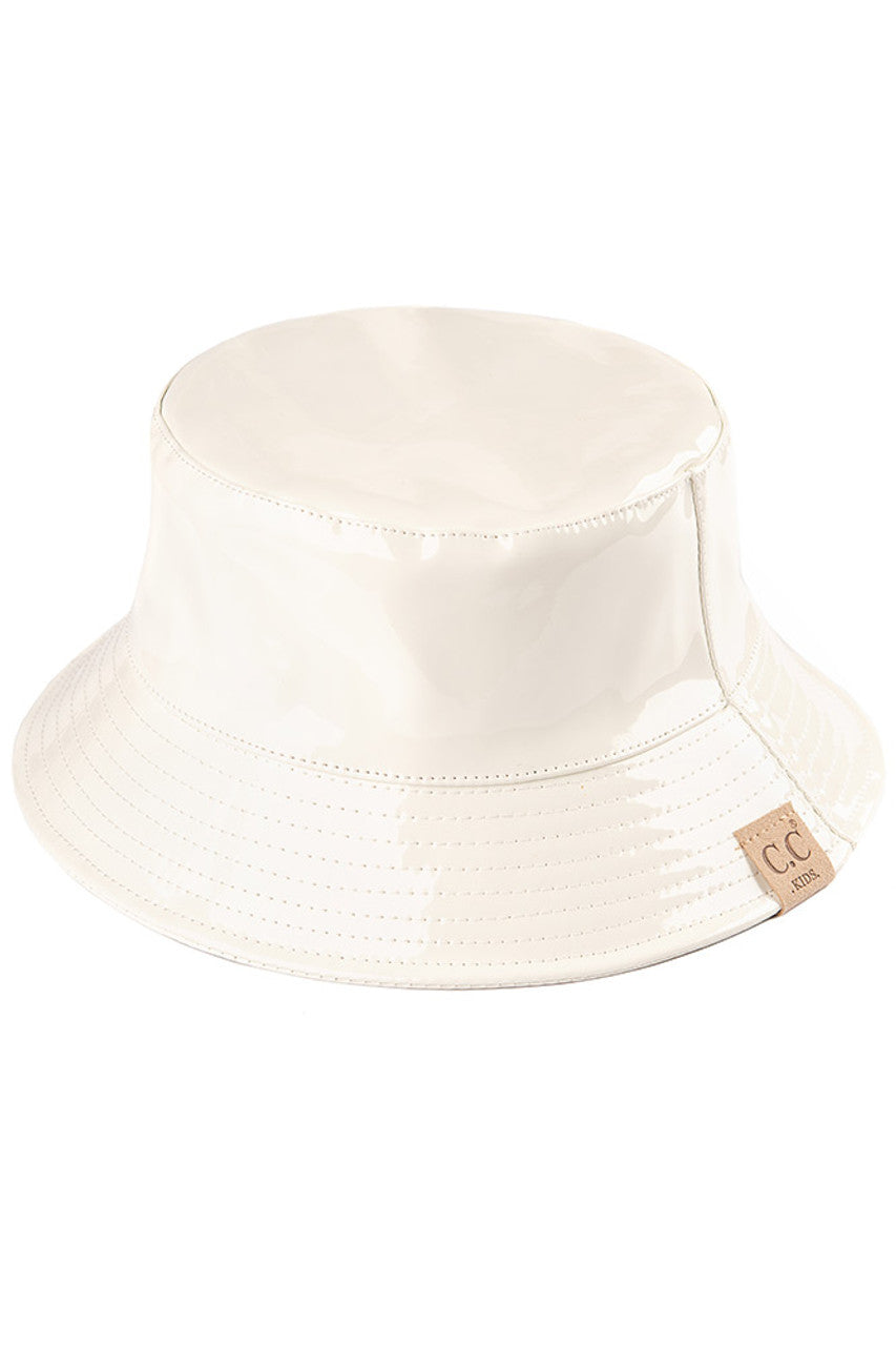 C.C Kids Shiny Reflective Enamel Rain Bucket Hat from Madeline Love