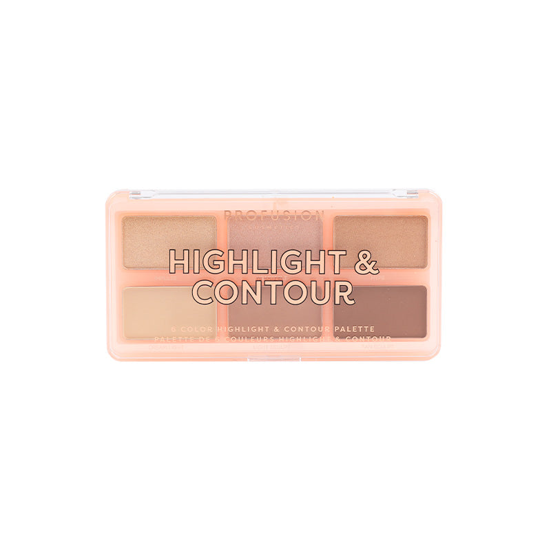 Highlight & Contour 6 Shade Face Palette from Profusion Cosmetics
