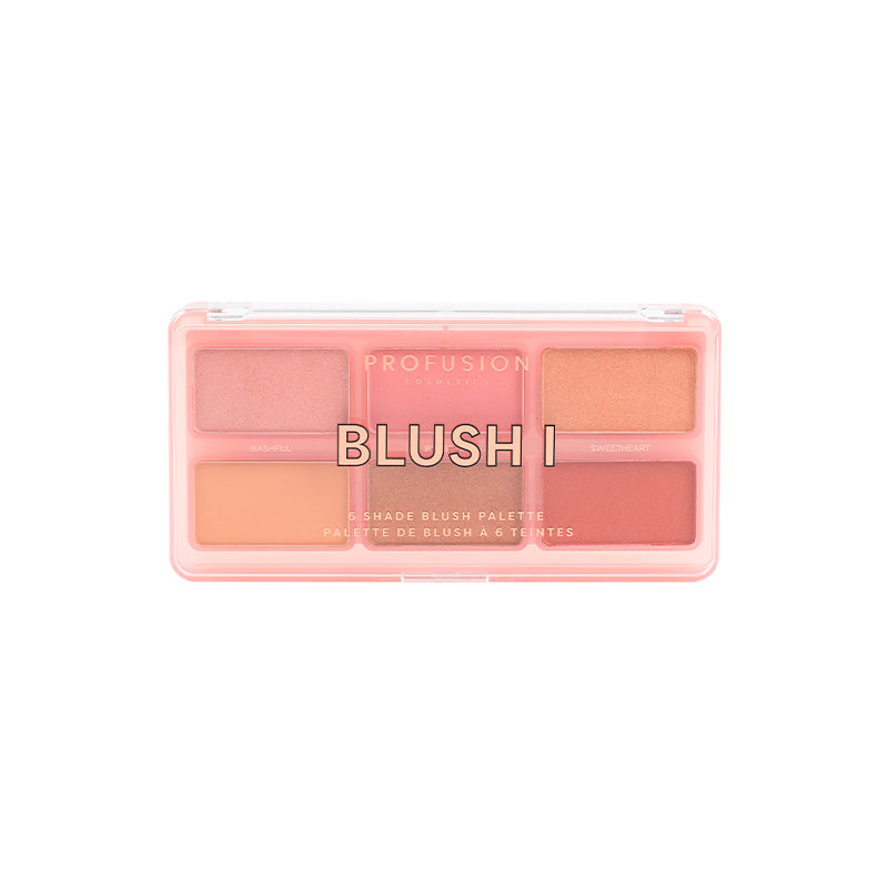 Blush 6 Shade Face Palette from Profusion Cosmetics