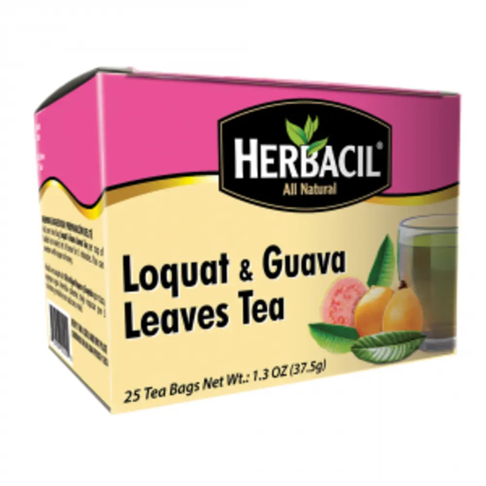 Herbacil Loquat & Guava Leaves Tea / Nispero & Guayaba 6 units (25 ct/unit) From Mexmax INC.