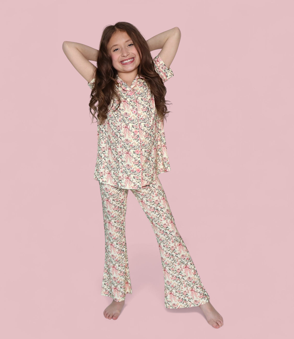 VICTORIAN BLOOM DREAM GIRL'S FLARE SET from DREAM BIG LITTLE CO