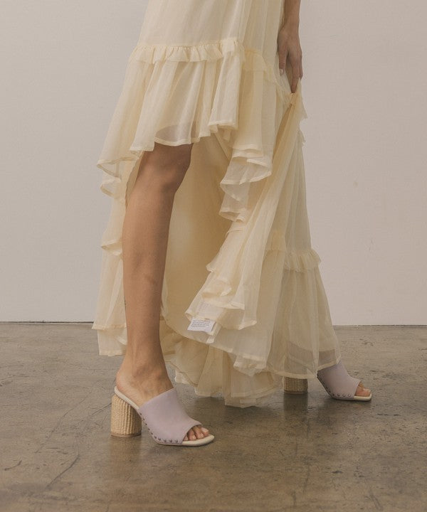 Oasis Society Serena - Studded Raffia Slide Heel from My Pampered Life Seattle