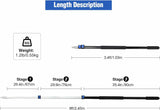 Aluminum Extendable 8ft/12ft Telescopic Boat Hook For Docking, Black/Silver From Redcamp