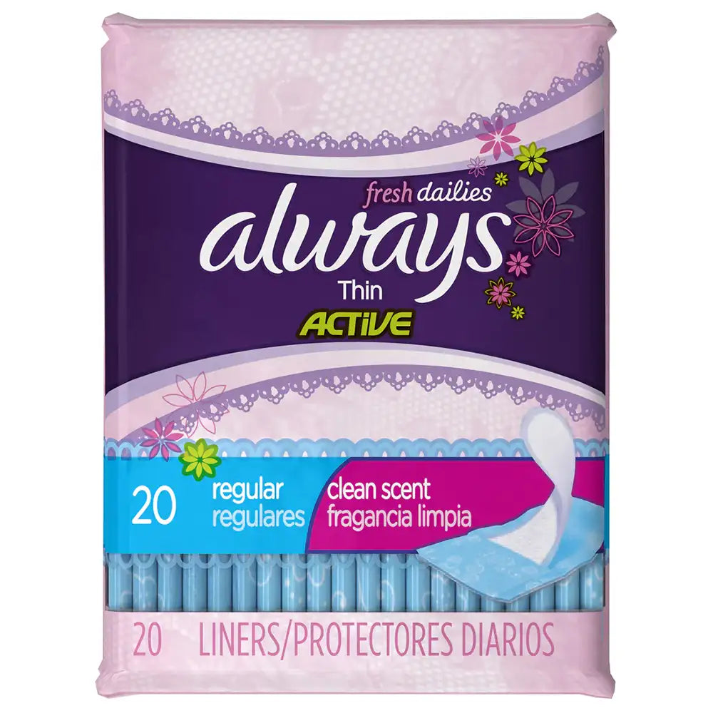Always Thin Regular Pantiliner 20 ct From Mexmax INC.