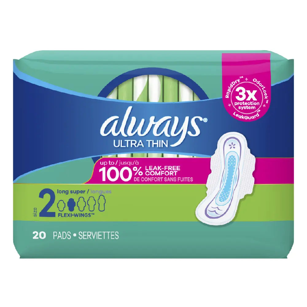 Always Ultra Thin Super Long W/Wing 20 ct From Mexmax INC.