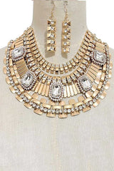 Bejewel Metal Layer Bib Necklace Set from My Pampered Life Seattle