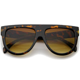 Large Oversized Flat Top Teardrop Frame Aviator Sunglasses 9142 from zeroUV