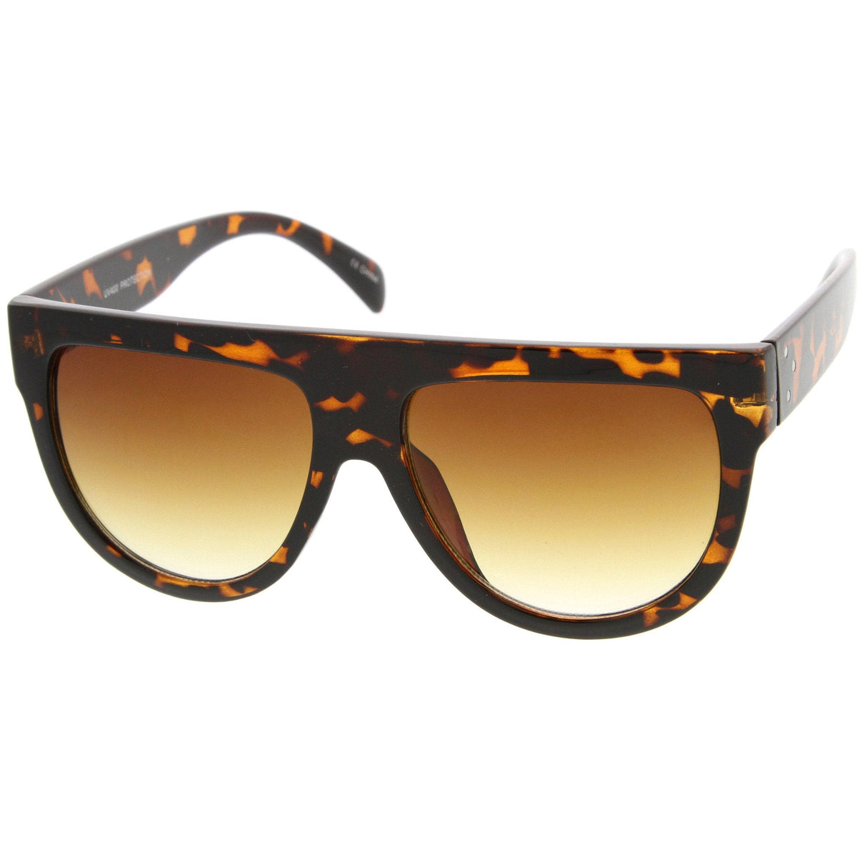 Large Oversized Flat Top Teardrop Frame Aviator Sunglasses 9142 from zeroUV