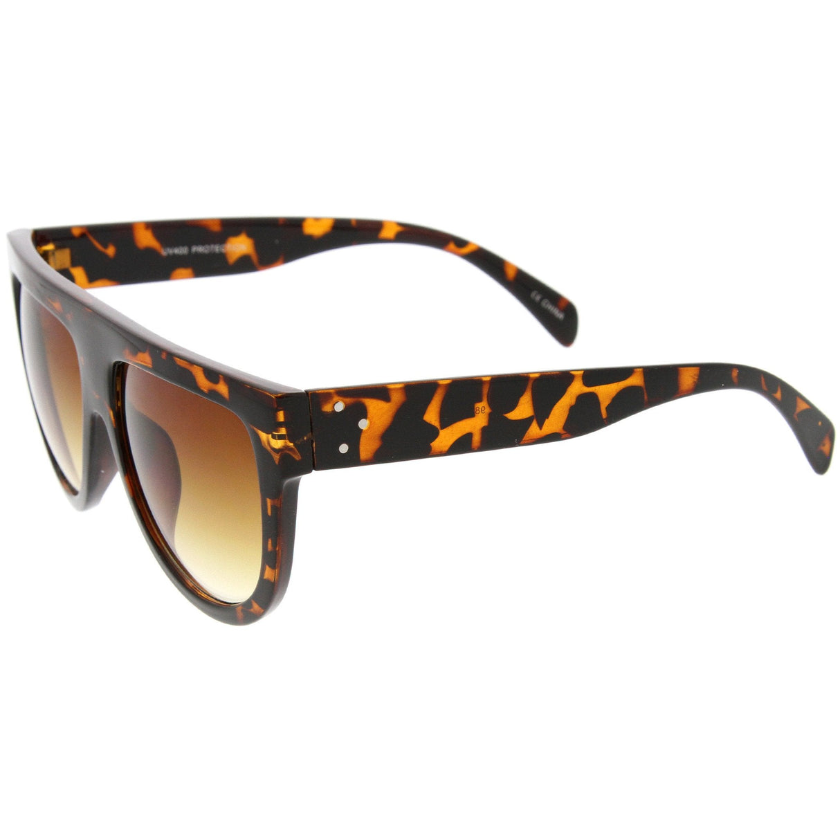 Large Oversized Flat Top Teardrop Frame Aviator Sunglasses 9142 from zeroUV