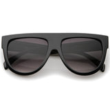 Large Oversized Flat Top Teardrop Frame Aviator Sunglasses 9142 from zeroUV