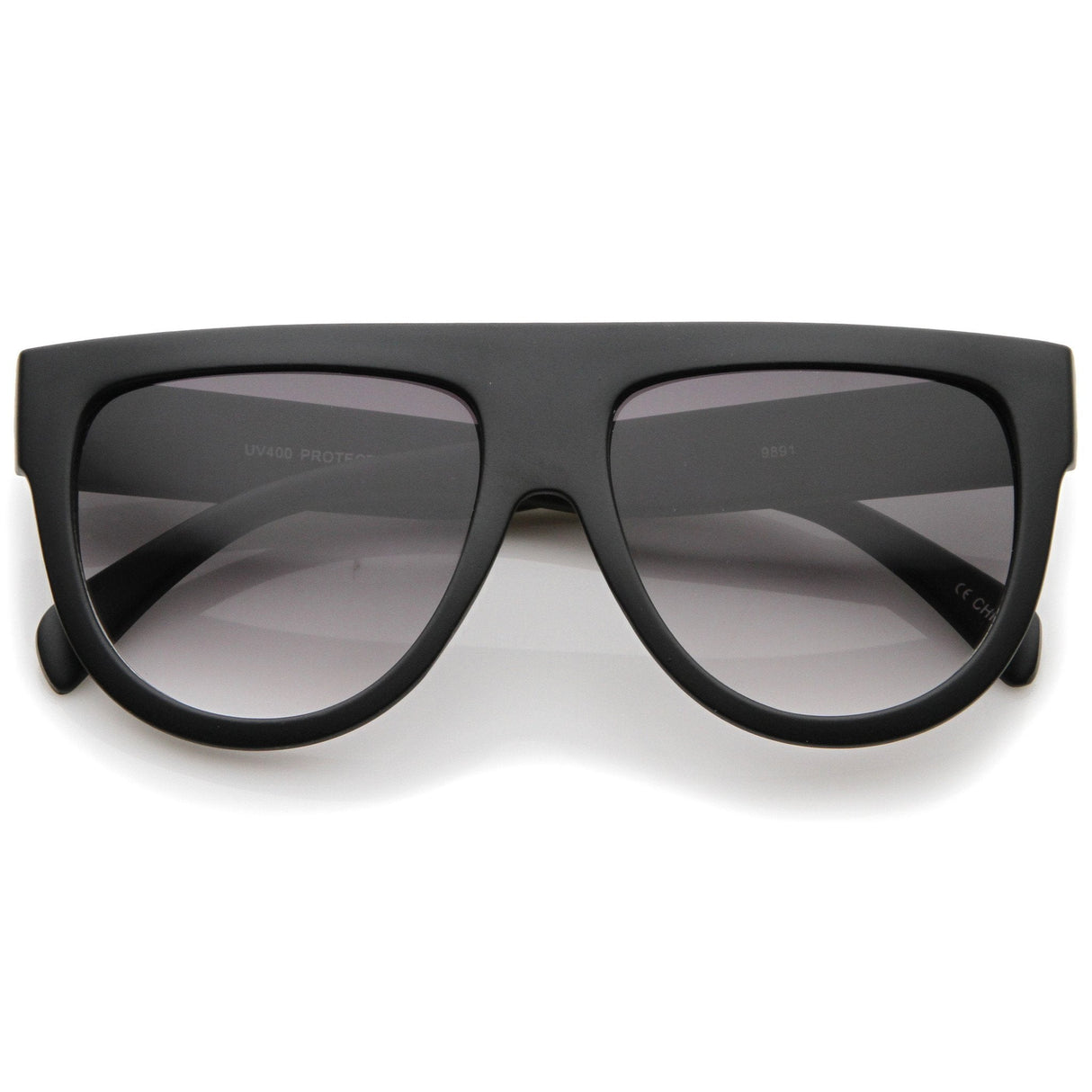 Large Oversized Flat Top Teardrop Frame Aviator Sunglasses 9142 from zeroUV