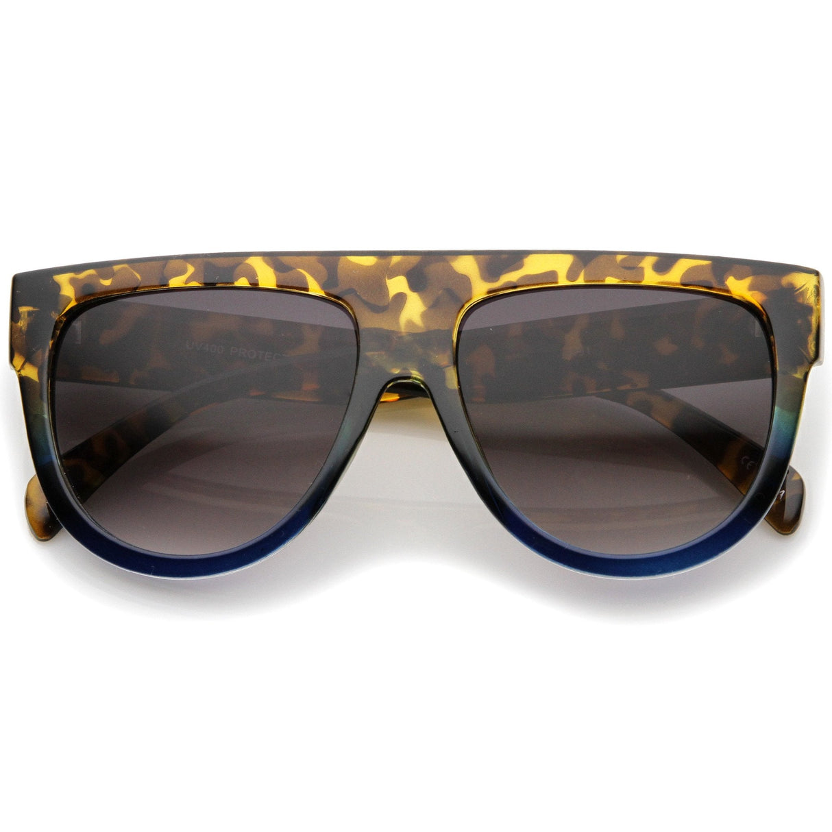 Large Oversized Flat Top Teardrop Frame Aviator Sunglasses 9142 from zeroUV