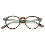 Vintage European Clear Lens Small Round Glasses 8403 from zeroUV