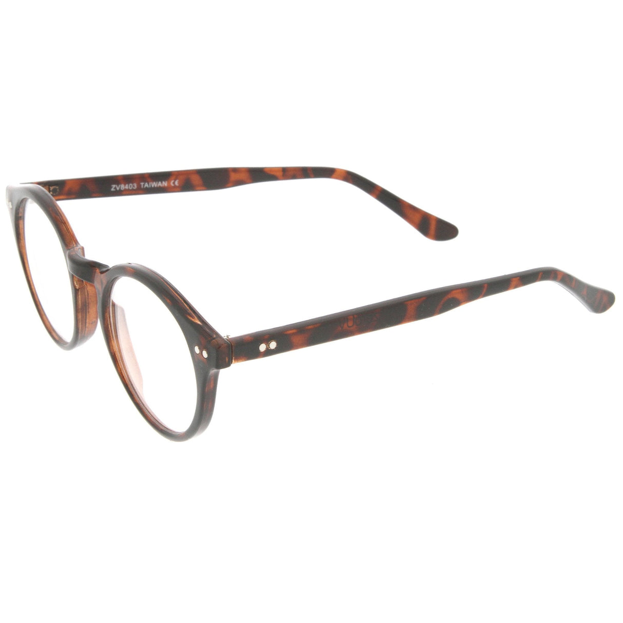 Vintage European Clear Lens Small Round Glasses 8403 from zeroUV