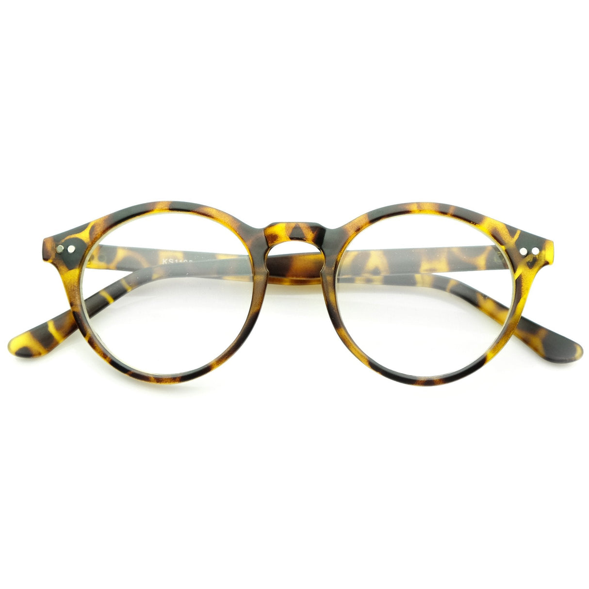 Vintage European Clear Lens Small Round Glasses 8403 from zeroUV