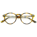 Vintage European Clear Lens Small Round Glasses 8403 from zeroUV