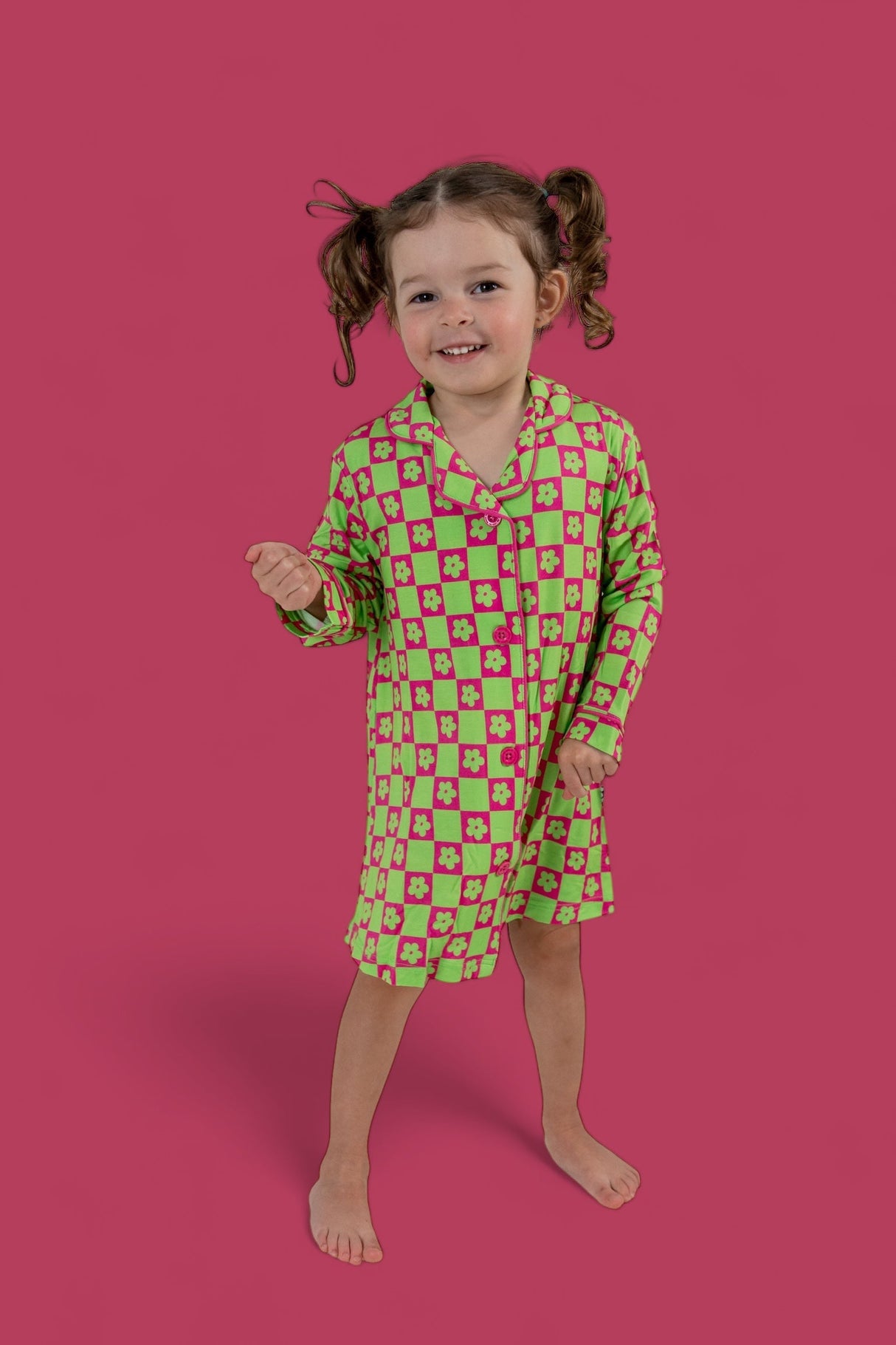WILD DAISY CHECKERS GIRL'S DREAM GOWN from DREAM BIG LITTLE CO