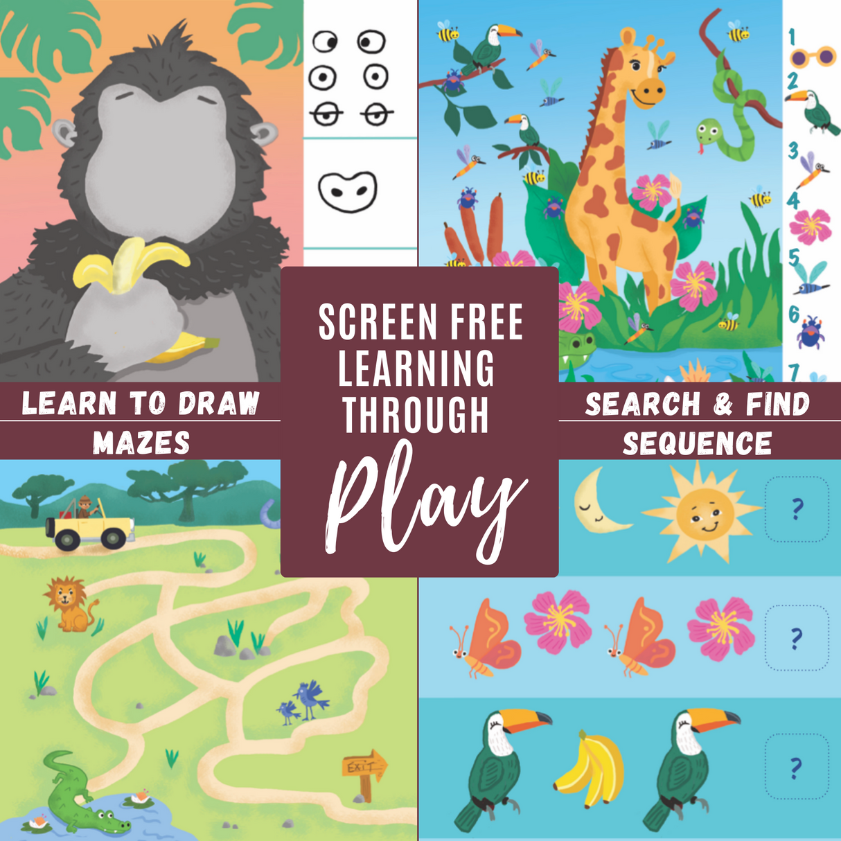 Totebook Kids Dry Erase Activity Kit - Set of 2 Books from UnbuckleMe®