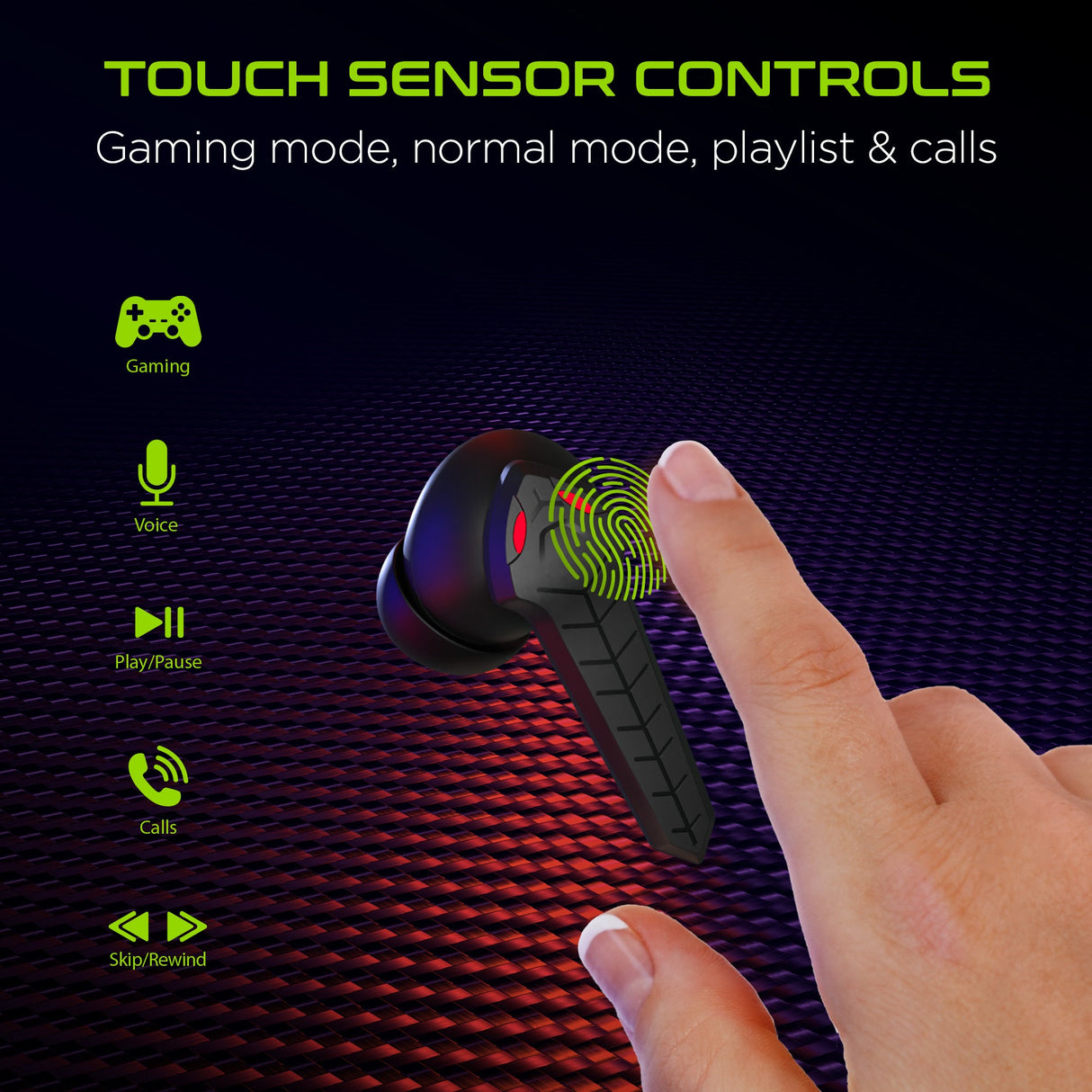 HyperGear CobraStrike True Wireless Gaming Earbuds with No Lag Audio from Jupiter Gear Home