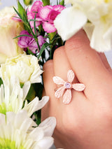 Five Petal Wildflower Ring from Ash & Rose