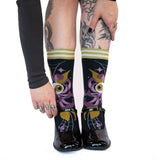 Arachnid's Bloom Crew Socks from FootClothes