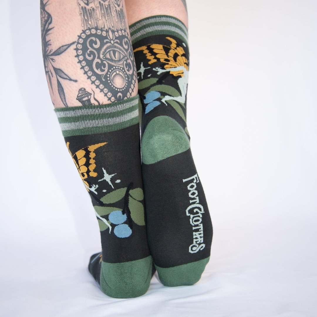 Fanciful Fairies Crew Socks from FootClothes