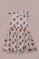 COZY BEAR DREAM RUFFLE DRESS from DREAM BIG LITTLE CO