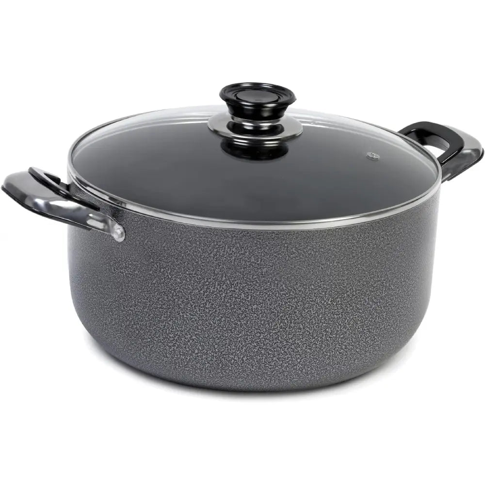 Dutch Oven w/ Glass Lid Heavy Duty Gray 6 units (8 qrt/unit) from Mexmax INC.