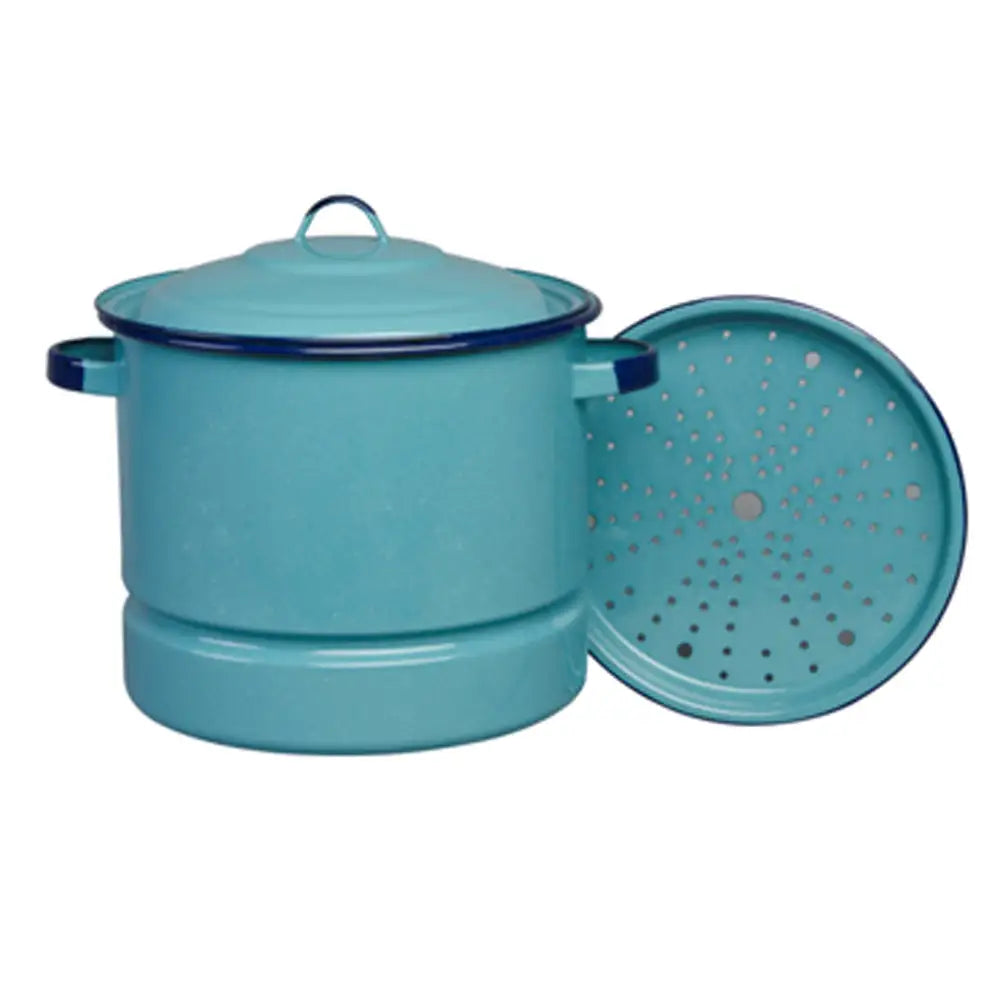 Cinsa Steamer Pot Turquoise 15 qrt From Mexmax INC.