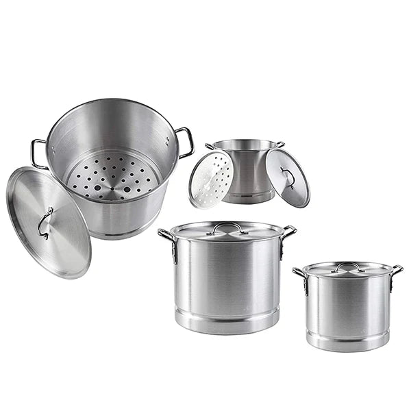Imusa Aluminum Steamer Set (16, 20, 24, 32 qrt) 4 Pot Set From Mexmax INC.